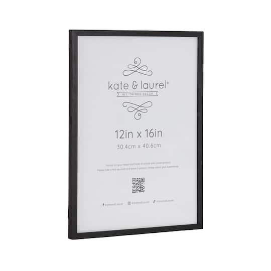 Kate and Laurel Gallery Black Wall Wood Photo Frame